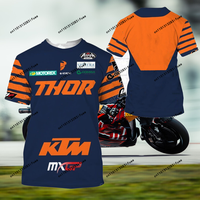 New KTM 2025 LC4  RB F1 MotoREX Moto-Gp THOR MXGP KTM Factory Team Jersey T14 Grand Prix WP Adults KIDs Casual T-shirt Airoh