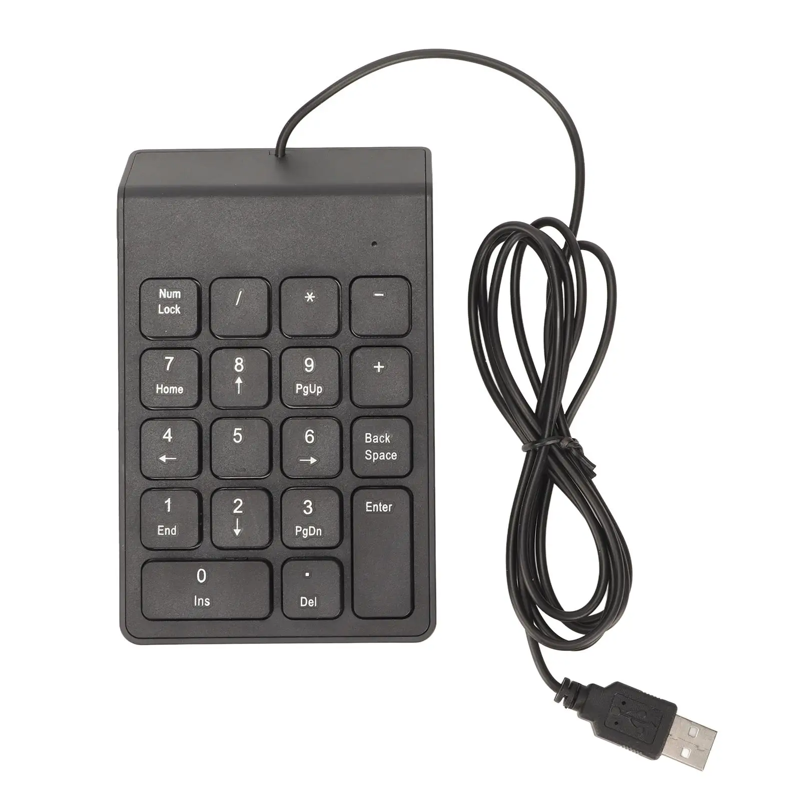 USB Wired Mini 18 Key Numeric Keypad for pc Laptop Desktop  Quiet Ergonomic Design for Easy Typing