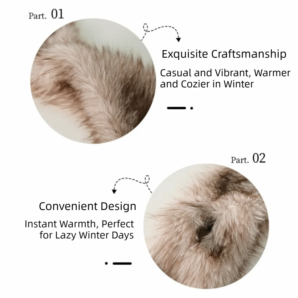

Snood Solid Color Cross Collar Scarf Soft Furry Fluffy Fur Fluffy Neck Warmer Warm Thicken Windproof Neck Warmer Girl Fashion