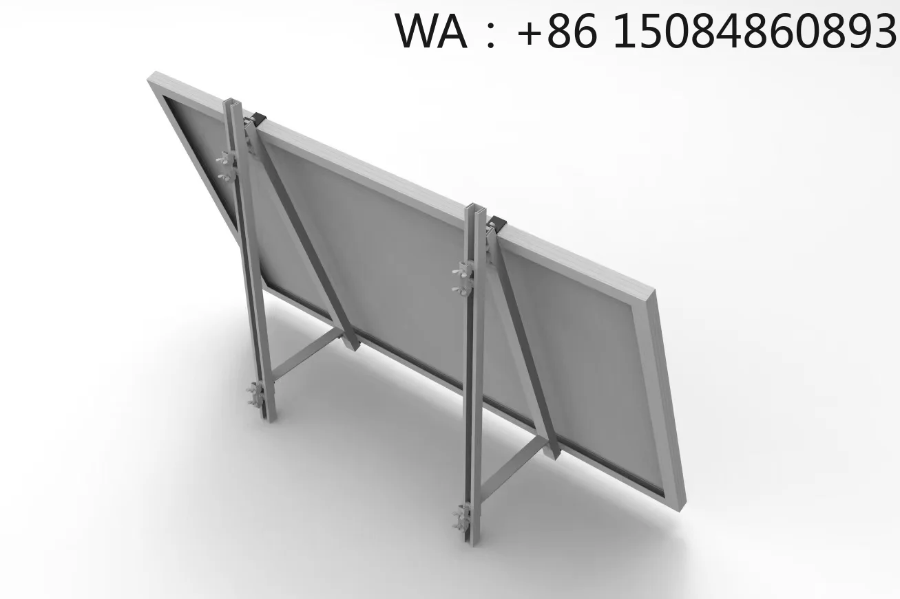 Adjustable Balcony Wall Solar Bracket, PV Mounting System Accessories, Space Saving Solar Energy Hardware Parts for Balcony Sola