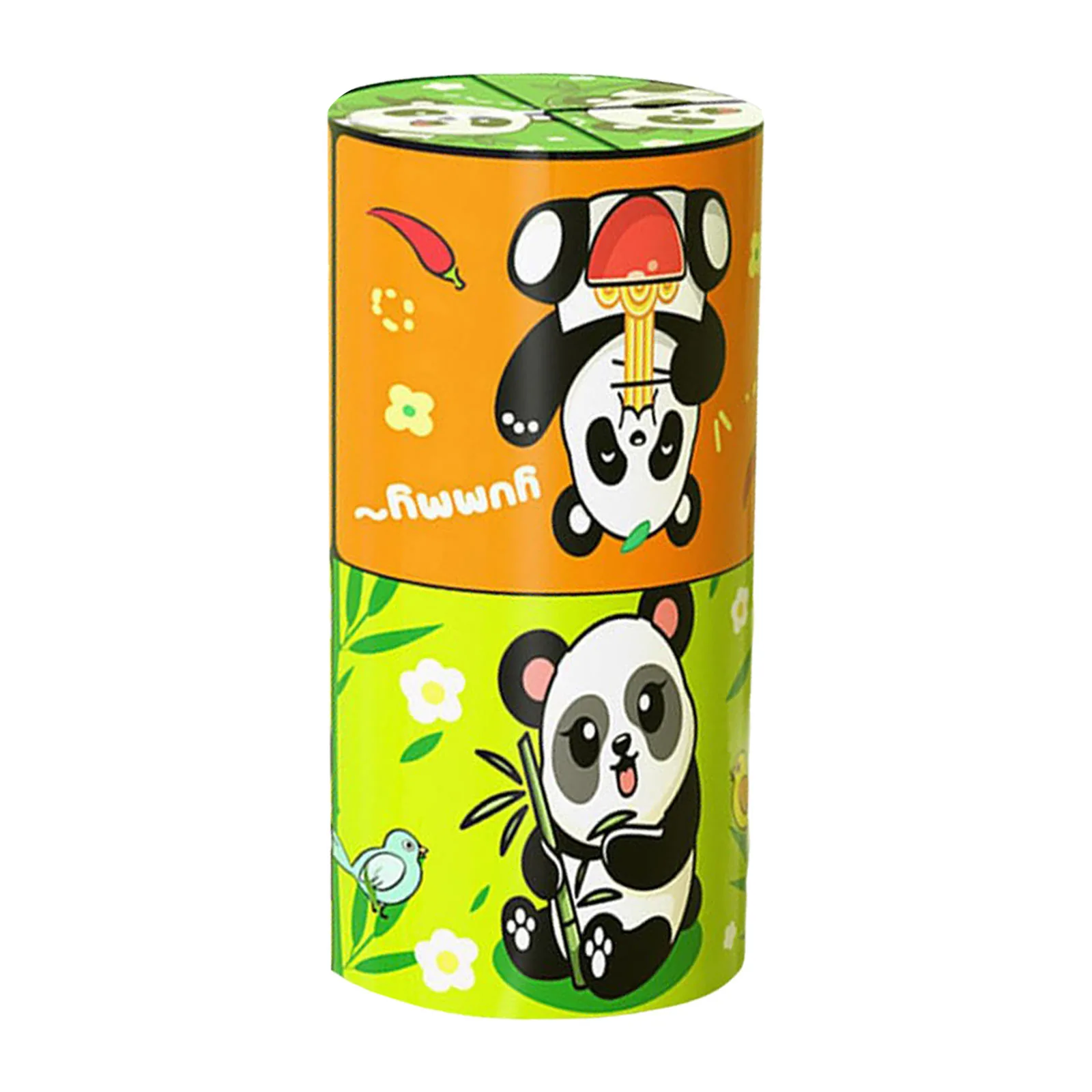 Jogos para 2-4 anos dobrável panda cubo conjunto 3d deformado cubo alívio do estresse construir um presente para o estresse e a criança matemática idade 2