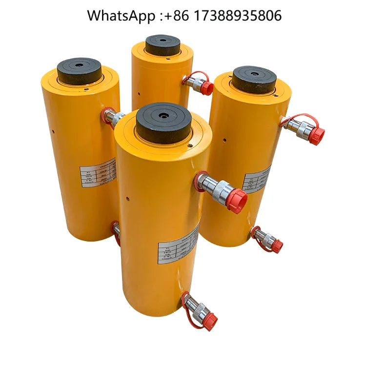 500 Ton China Double Acting High Pressure Telescopic Hydraulic Jack Hydraulic Piston Cylinder