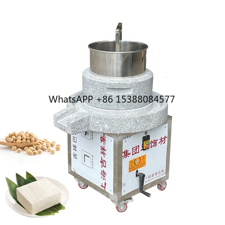 

Commercial Soybean Milk Tofu Making Machine with Stone Grinding Disk for Chili Spice Rice Noodles Flour Slurry Grinder