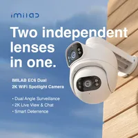 IMILAB Global EC6 Dual 2K WiFi Spotlight Outdoor Camera Dual lenses Night Vision 360° Dual Angle Surveillance For Mi Home APP