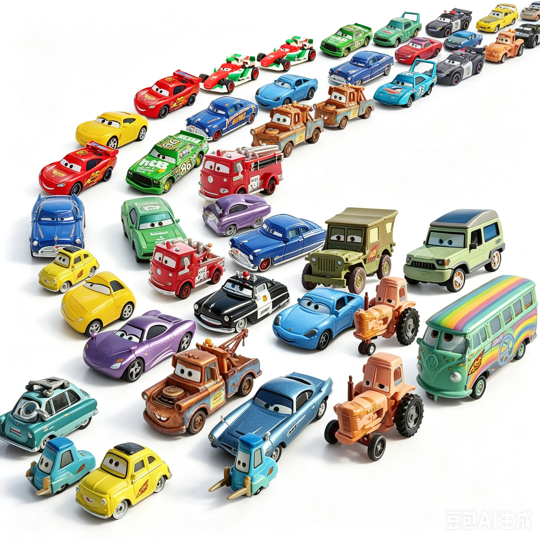 IN STOCK Pixar Cars Diecast Toy Vehicles Set, Lightning McQueen Metal Race Car Model,Collectible Toy Car,Christmas Gift For Kids