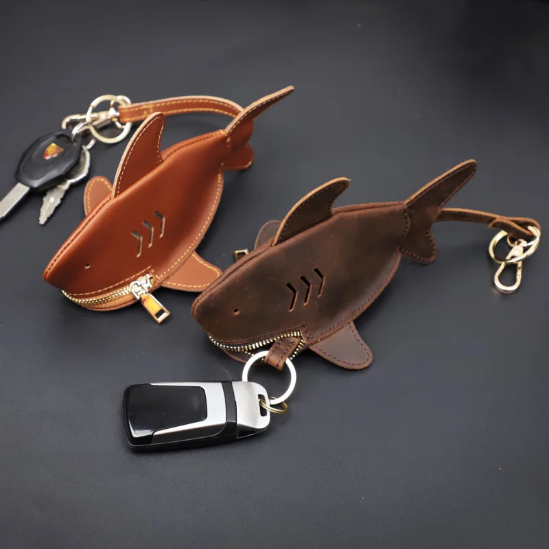 creative-crazy-horse-leather-leather-keys-bag-portable-universal-shark-key-case-personalized-pocket-pendant-storage-pack