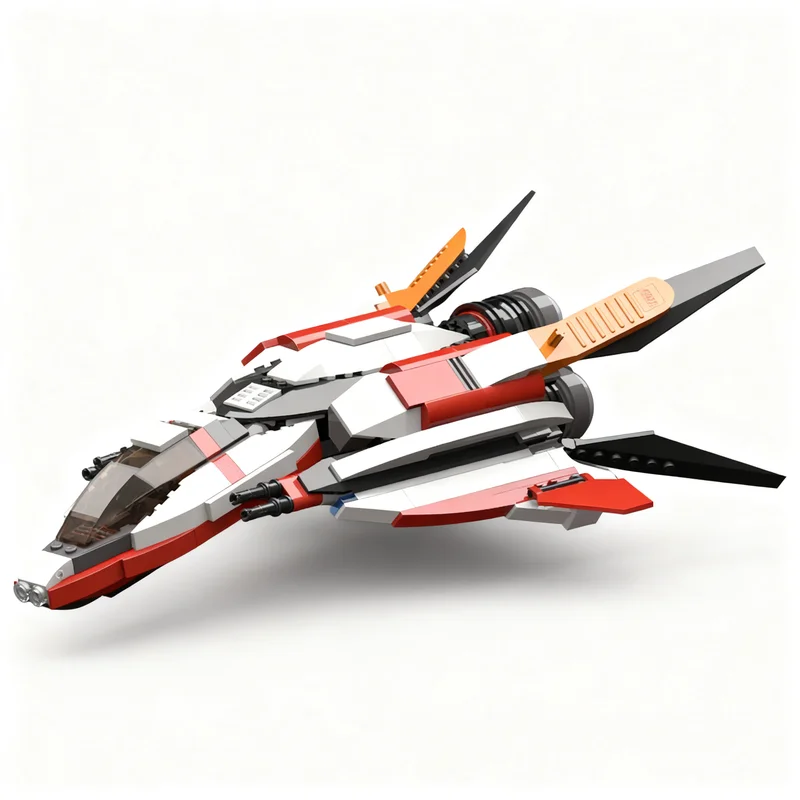

NEW 376PCS Space Movie MOC TEV3 Enforcer Spaceship Model DIY Creative Ideas Christmas Child Toy Assembly Puzzle Birthday Gift