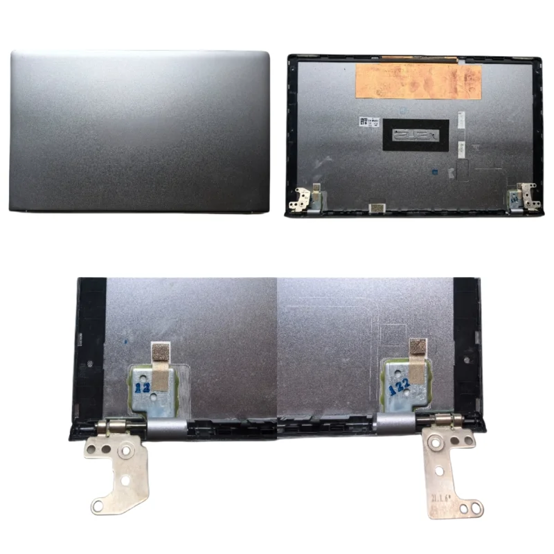 Capa traseira lcd usada com dobradiças para asus ux434iq q407i um433i cor prata