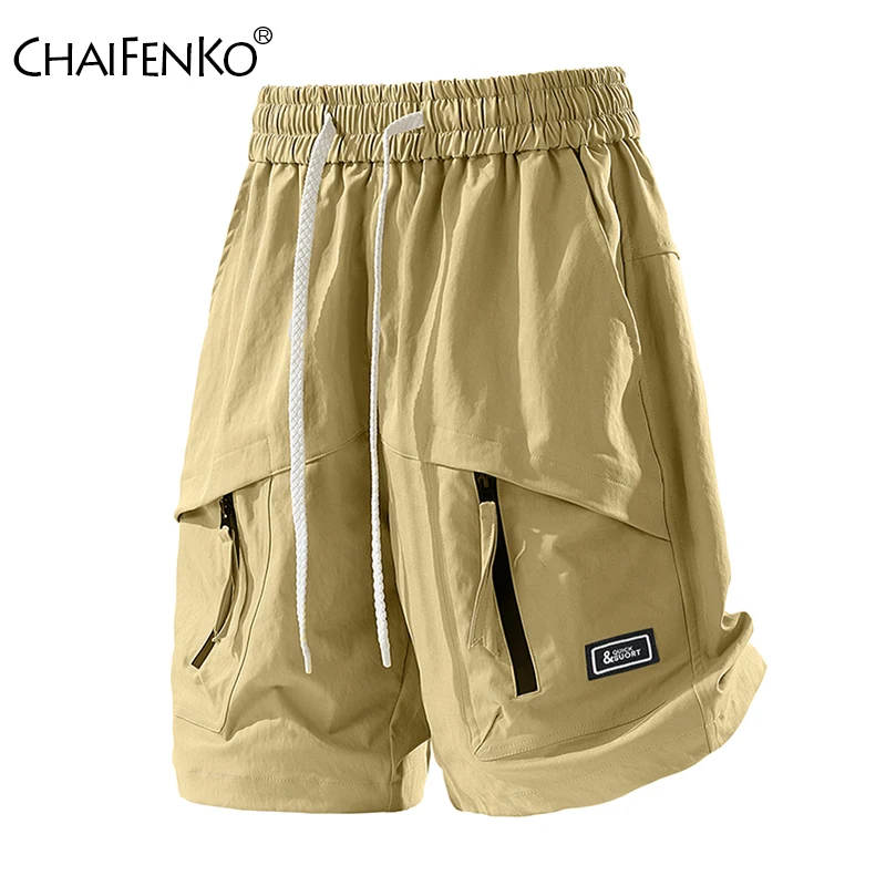 

Модные универсальные мужские повседневные шорты, новые свободные тонкие стильные однотонные удобные спортивные шорты, летние уличные дышащие мужские шорты-карго