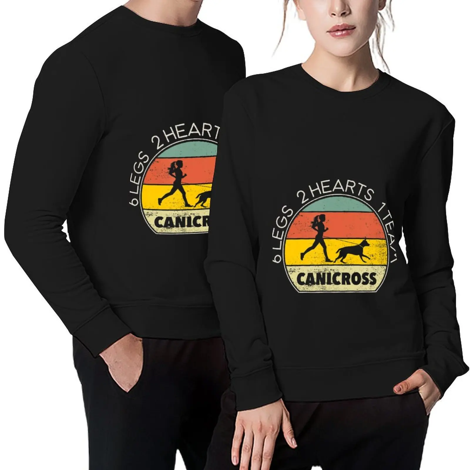 

Canicross I Running, Jogging Running With Dog Pullover men clothes clothes for men men wear male clothes oversize sweatshirts