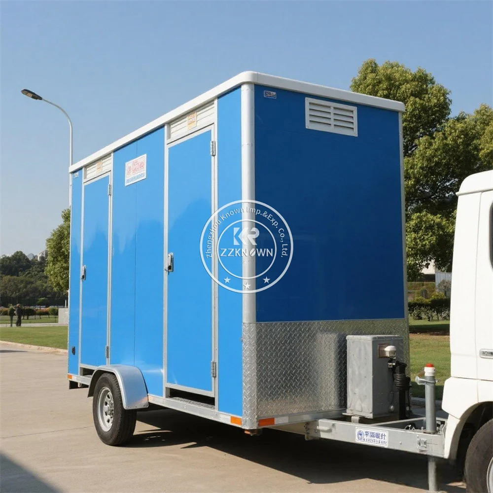 Remolque de baños portátil, caravana móvil de lujo, Camper, furgoneta, remolque de inodoro y ducha, precio, baño portátil al aire libre
