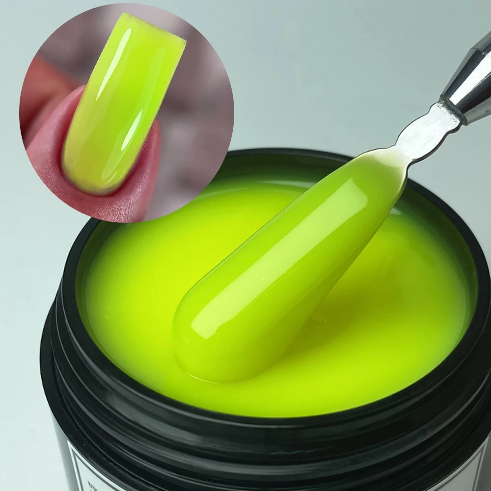 Jillnails Hema TPO Free Natural Yellow Nude Builder Nagelgel 100 g/50 g 100 ml für die Nagelverlängerungsformung