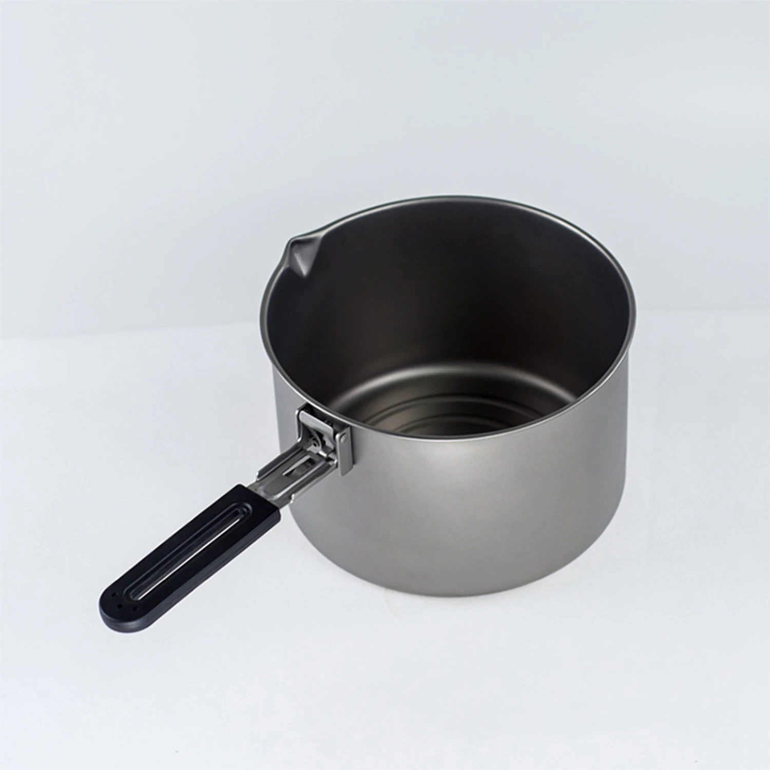 Outdoor Hiking 1-2 People Kitchen Pure Titanium Pot Camping Cookware Pot Frying Pan Set