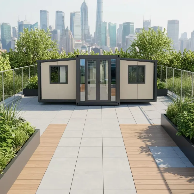 Wind Breaking Design Foldable Modular House Streamlined Outer Structure Reduce Wind Pressure Strong Wind Resistance Portable