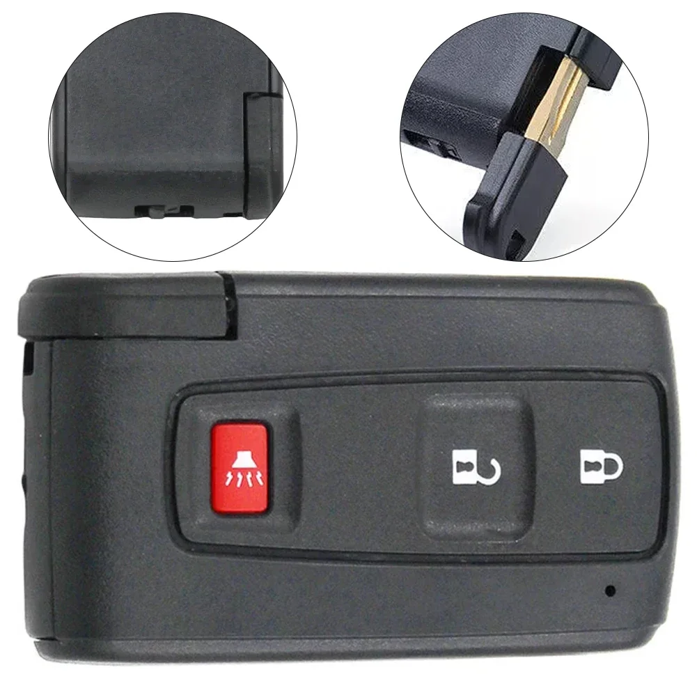 Black Keychain Case Smart Remote Key Fob 6*4*2cm Engine Immobilization High Universality Fitment Nylon Material