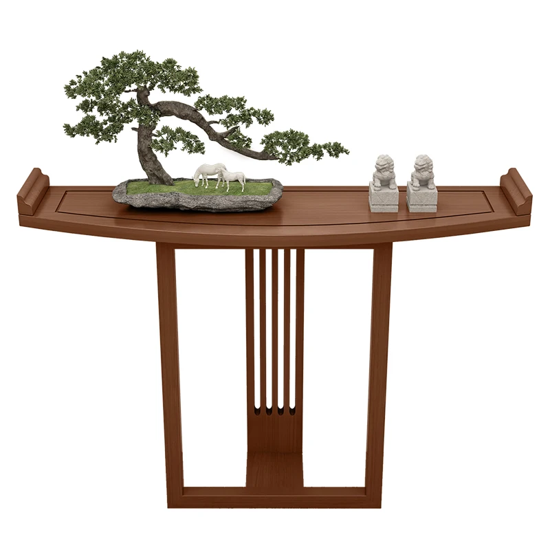 

New Chinese-style entrance table, entrance cabinet, aisle corridor entrance platform, solid wood small narrow table against