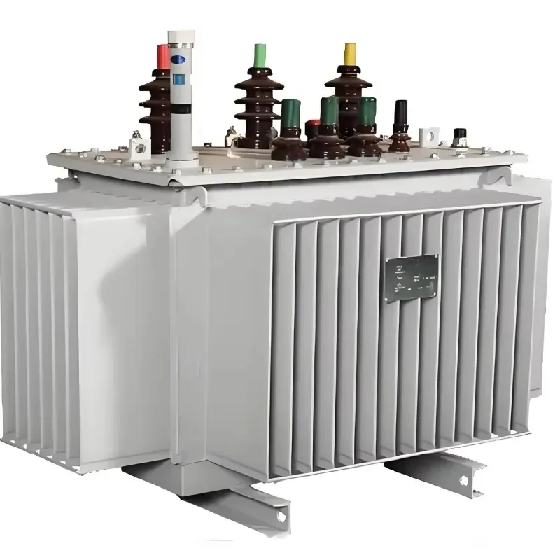 Three Phase Oil Immersed Distribution Transformer High Efficiency Copper Aluminum Coil 6kV 35kV Input Power