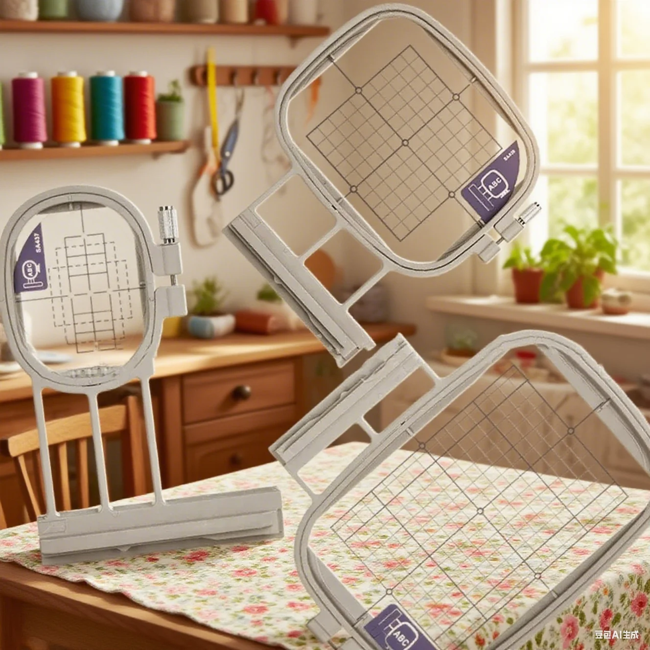 Multi Function Embroidered Frame Craft Cross Stitch Needlework Sewing Hoop for Brother Household Sewing Machine
