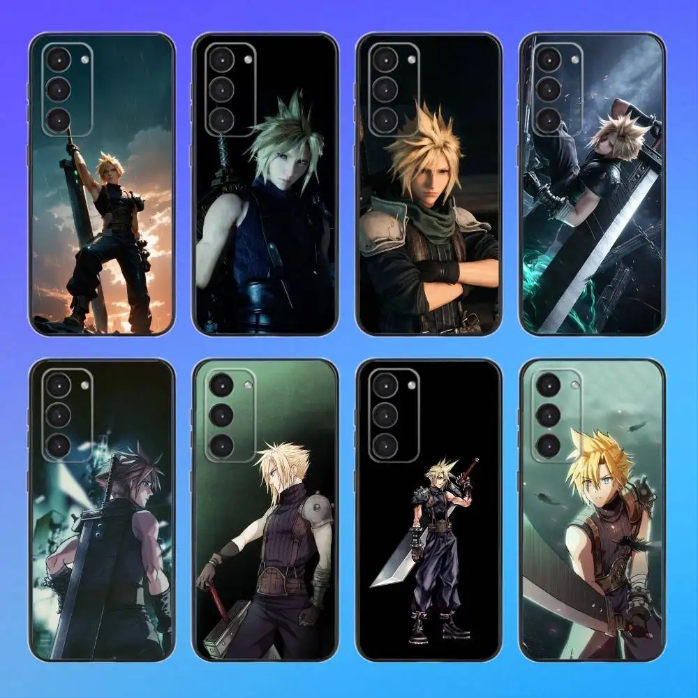 

F-Final F-Fantasy V-VII Cloud Black Soft Phone Case For Samsung Galaxy A73,A72,A71,A53,A52