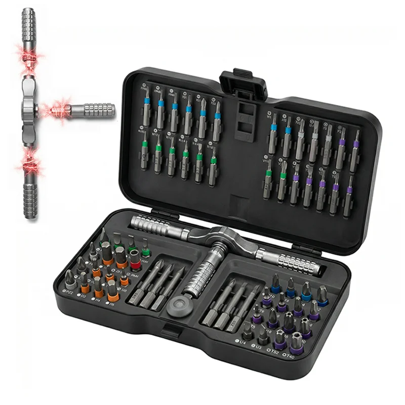 AliExpress Galacok Precision magnetic ratchet screwdriver set Detachable T-handle magneticizer Fix furniture, electronics & bicycle