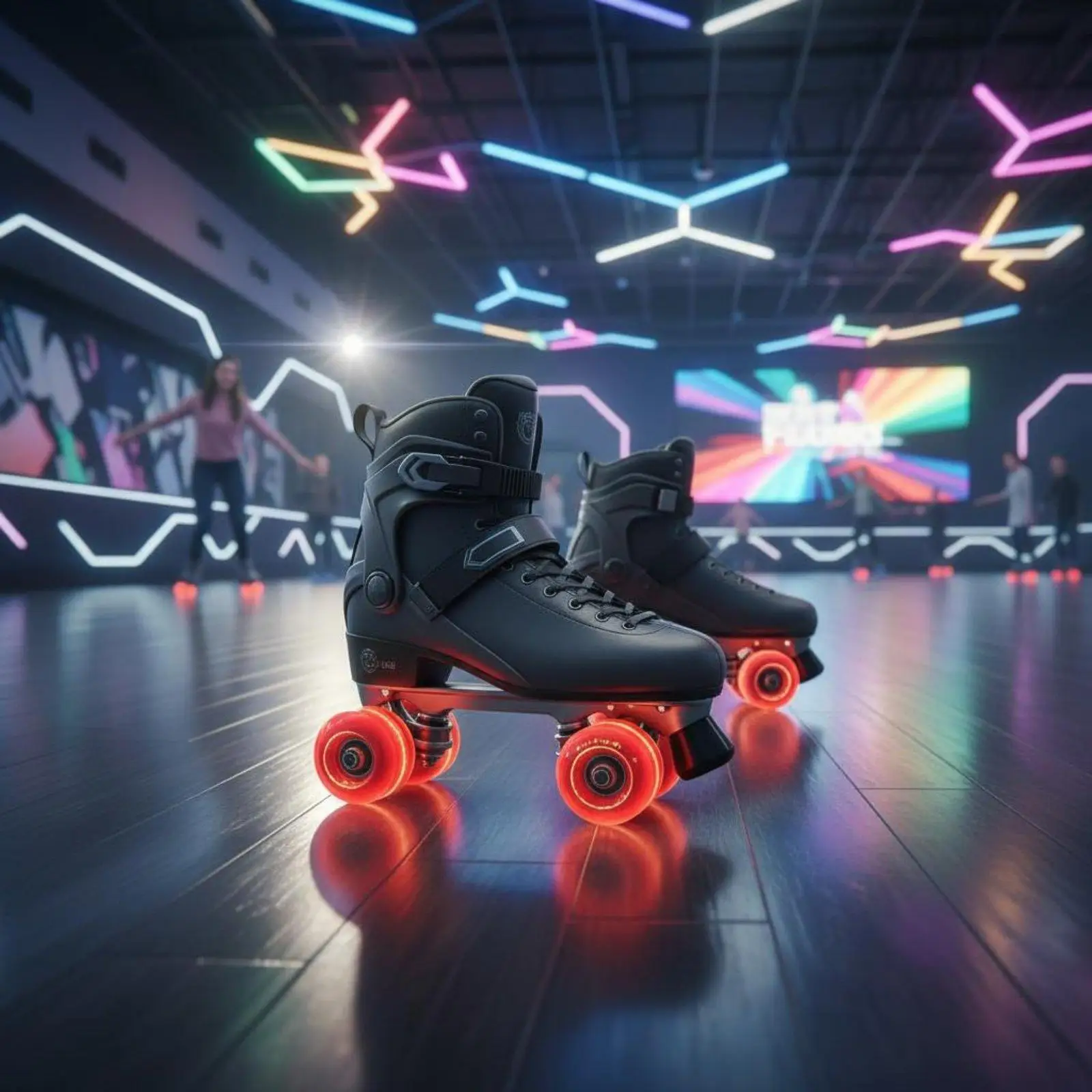 Replacement Light Roller Skate Wheel High Springiness LED Inline Skating Wheel for Speed Skating and Smooth Performance