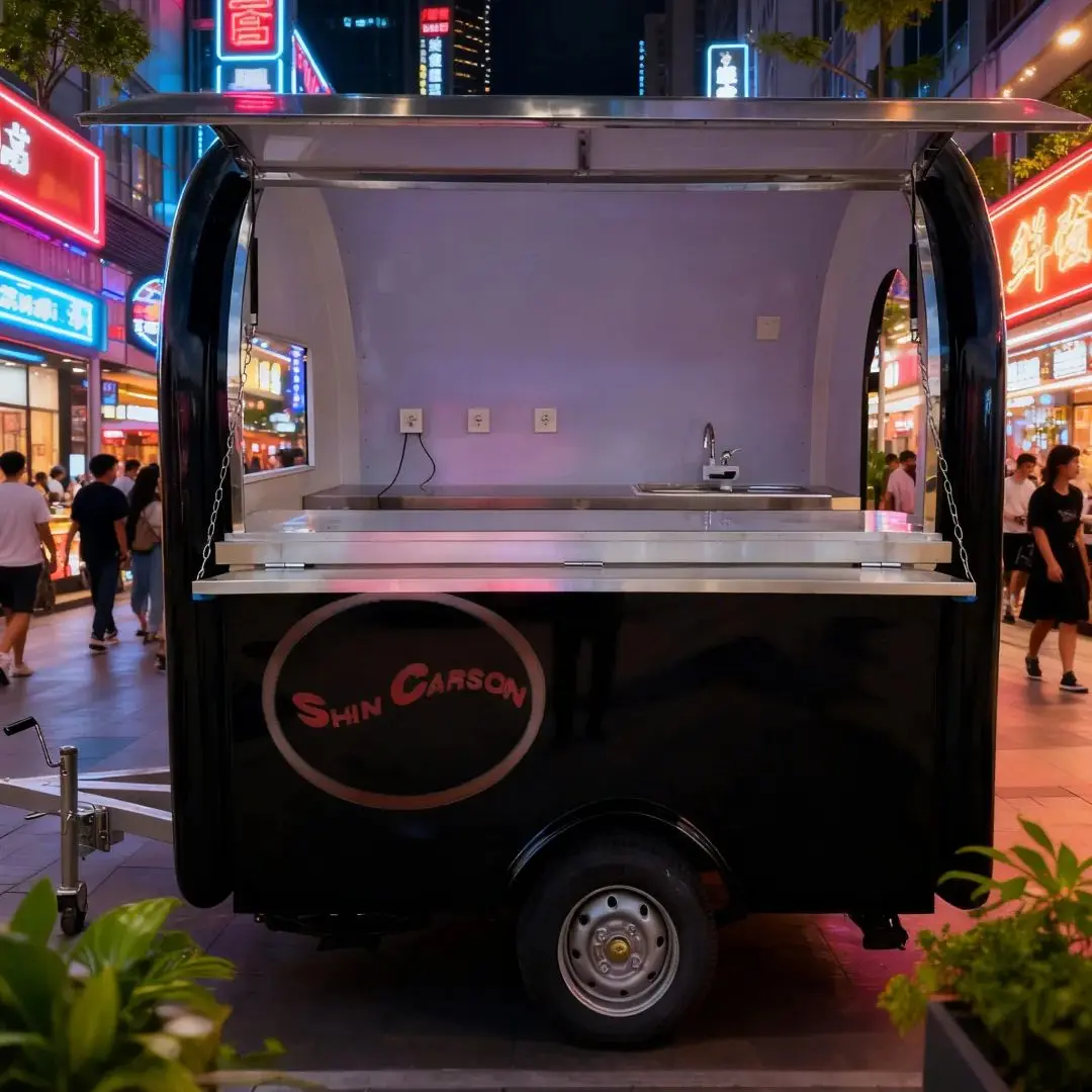 

Fully Equipped Mobile Kitchen Food Truck with Certified Affordable Catering Trailer for Fast Food Delivery