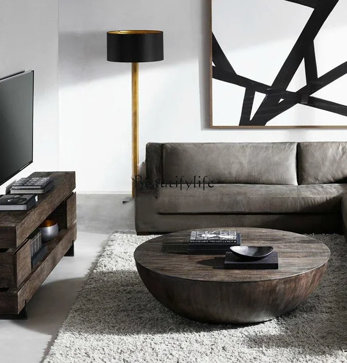 

yj39Nordic Simple Silent Coffee Table Modern round Coffee Storage