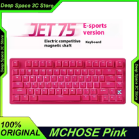 Mchose Jet 75 Magnetic Axis Mechanical Keyboard Customized Dedicated Wired Low Latency For E-Sports Games Office Custom 618