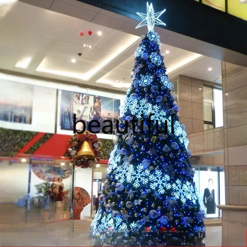 

Christmas decoration large Christmas frame tree package new luminous waterproof shopping mall outdoor 8m scene layout