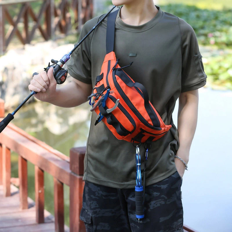 Waterproof Waist Bag Outdoor Sports Waist Pack Camping Travel Anti Theft Fanny Pack Multifunctional Fishing Tackle Storage Bag