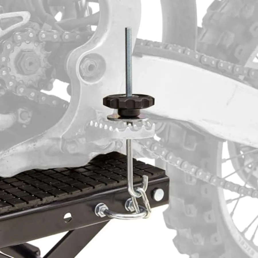 Sollevatore a forbice per bici da cross in acciaio Black Widow con rotelle per un facile sollevamento e spostamento di veicoli - Funzionamento idraulico con capacità di 300 libbre