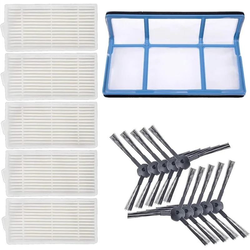 ABZA-Juego de accesorios para ILIFE V3 V3S Pro V5 V5S Pro Cepillo Lateral principal filtro Hepa piezas de repuesto de vacío