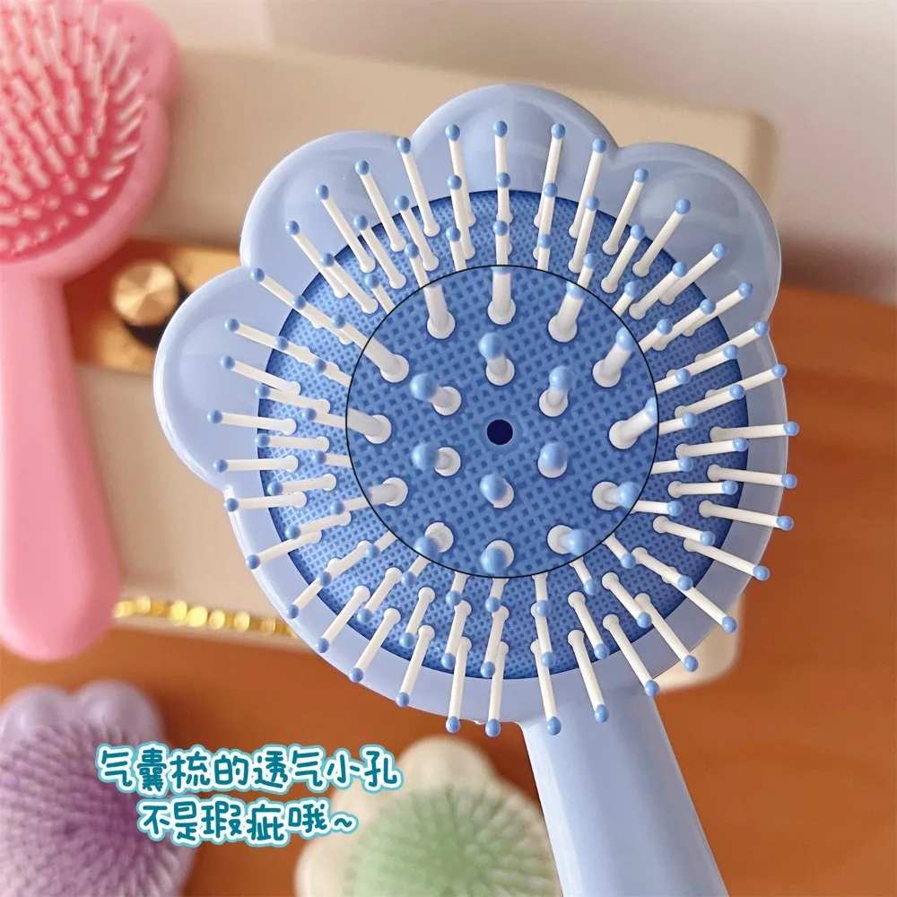 Cute Detangling Hair Brush Silicone Shampoo Brush Dry&wet Air Cushion Comb Scalp Massage Combs for Woman Cepillo Para Cabello