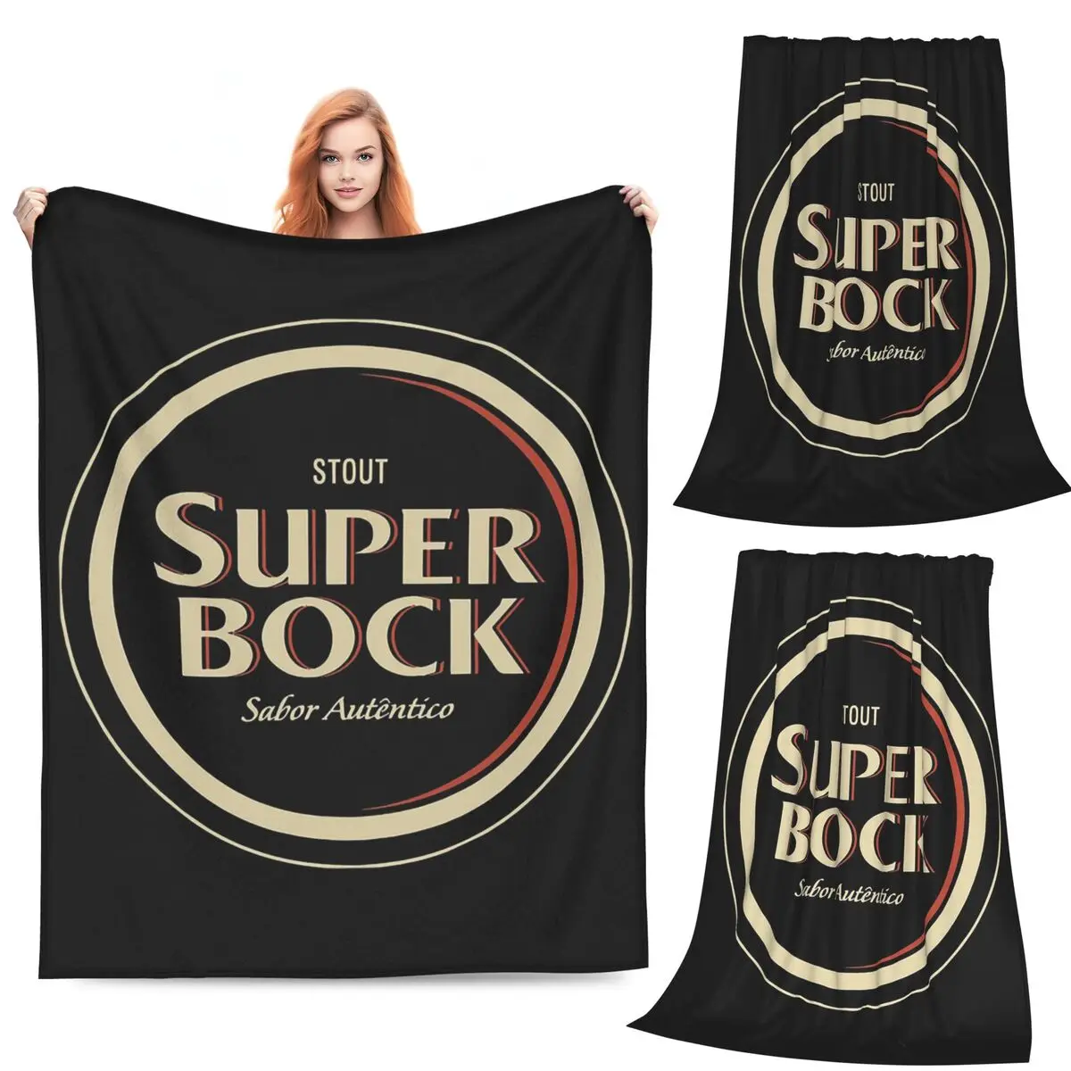 

Super Bock Since Logo Anime Blanket Flannel Sofa Throw Blanket Super Soft for Couch Bedding Travel Throws Bedspread Quilt