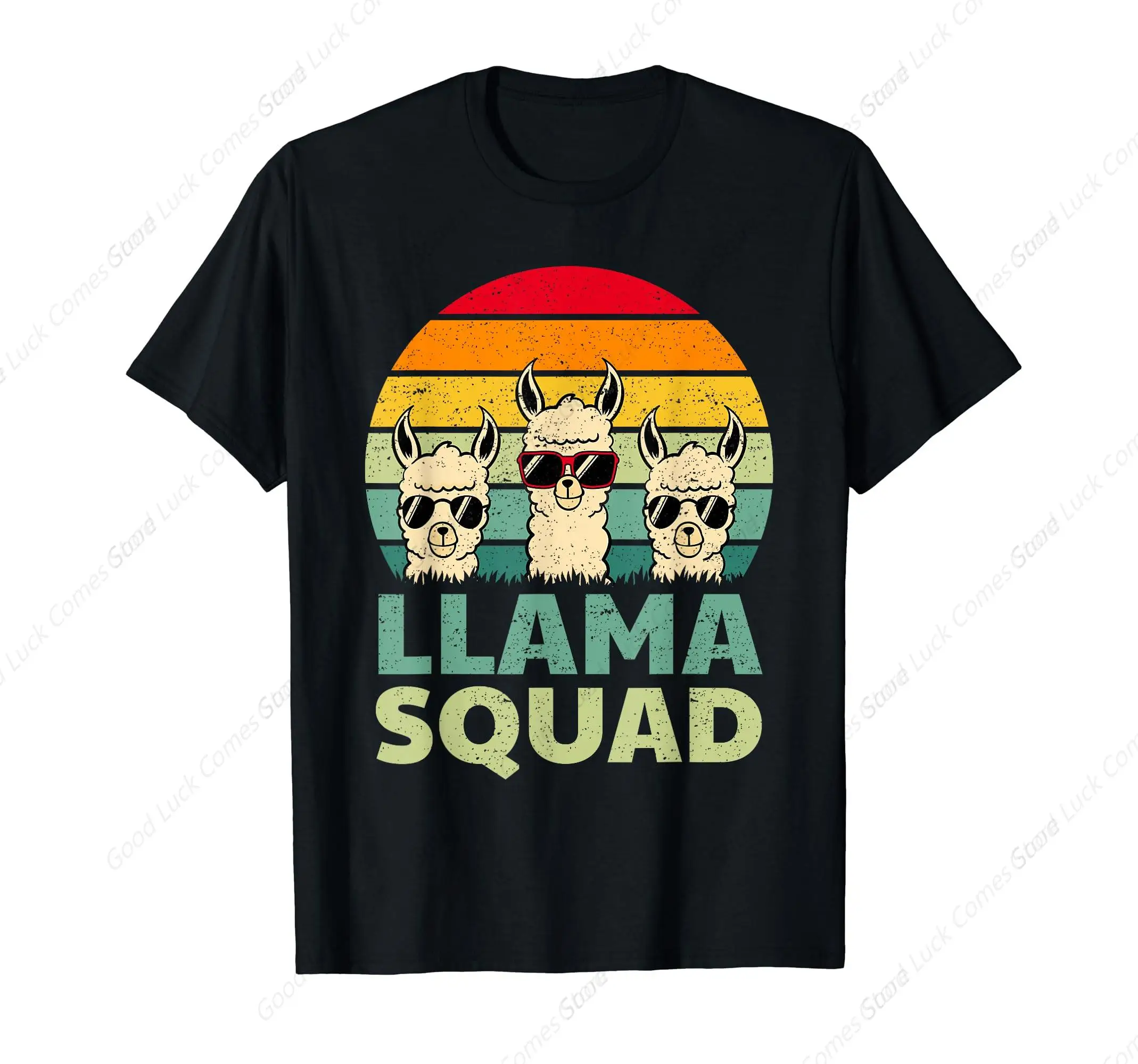 Llama SUP T-Shirt 100% Cotton T-shirts Oversized Washed Top Tee Unisex Summer
