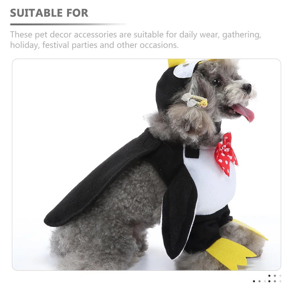 

1Set Pet Apparel Set Dog Cloak Premium Polyester Comfortable Wear All Occasion Holiday Costume Eye Catching Design