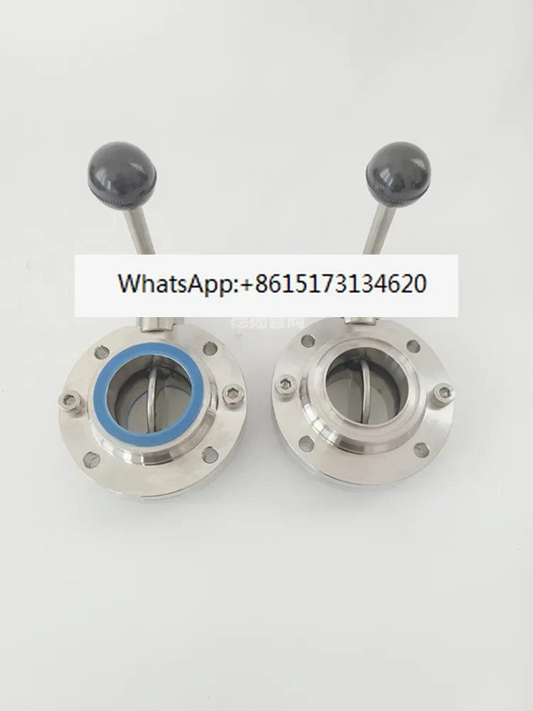 Butterfly valve 304 stainless steel sanitary manual clamp butterfly valve