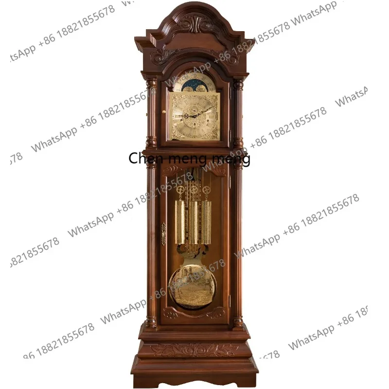 Imagen 3: C56 Movimiento de lujo, reloj vertical, reloj de piso europeo, sala de estar, reloj de péndulo mecánico