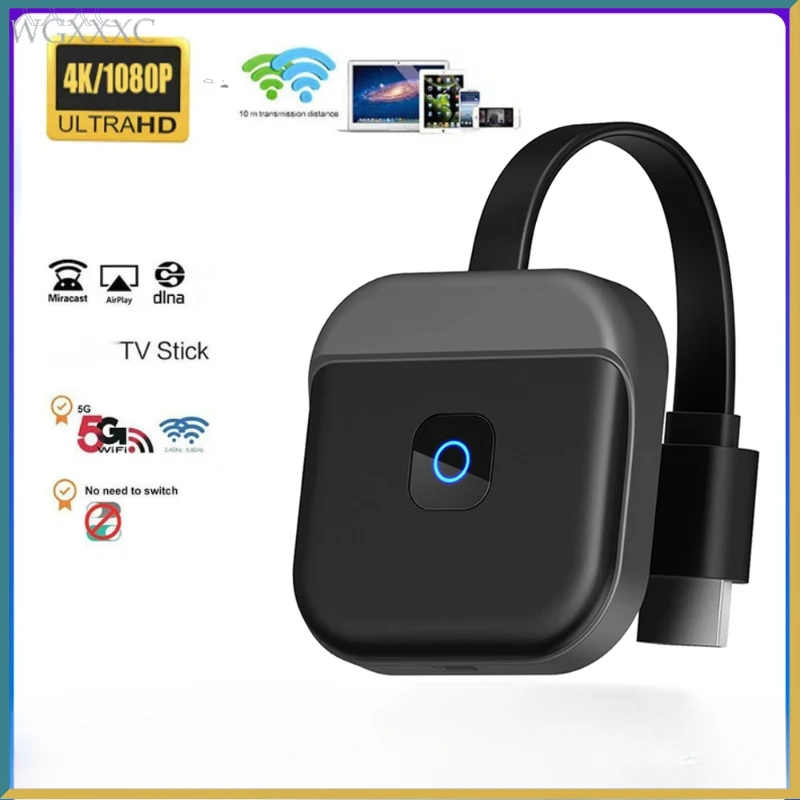 Mirascreen 5G 2.4G 4K 1080P Wireless HDMI-compatible TV Stick Dongle For Miracast Airplay DLAN TV Receiver Wifi Mirroring Screen