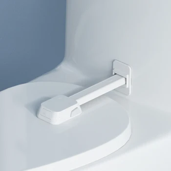 SAFELON 1 יחידה נעילת שירות ילדים, נעילת מושב שירות לבטיחות התינוק, נעילת מכסה שירות מתאימה לרוב השירותים