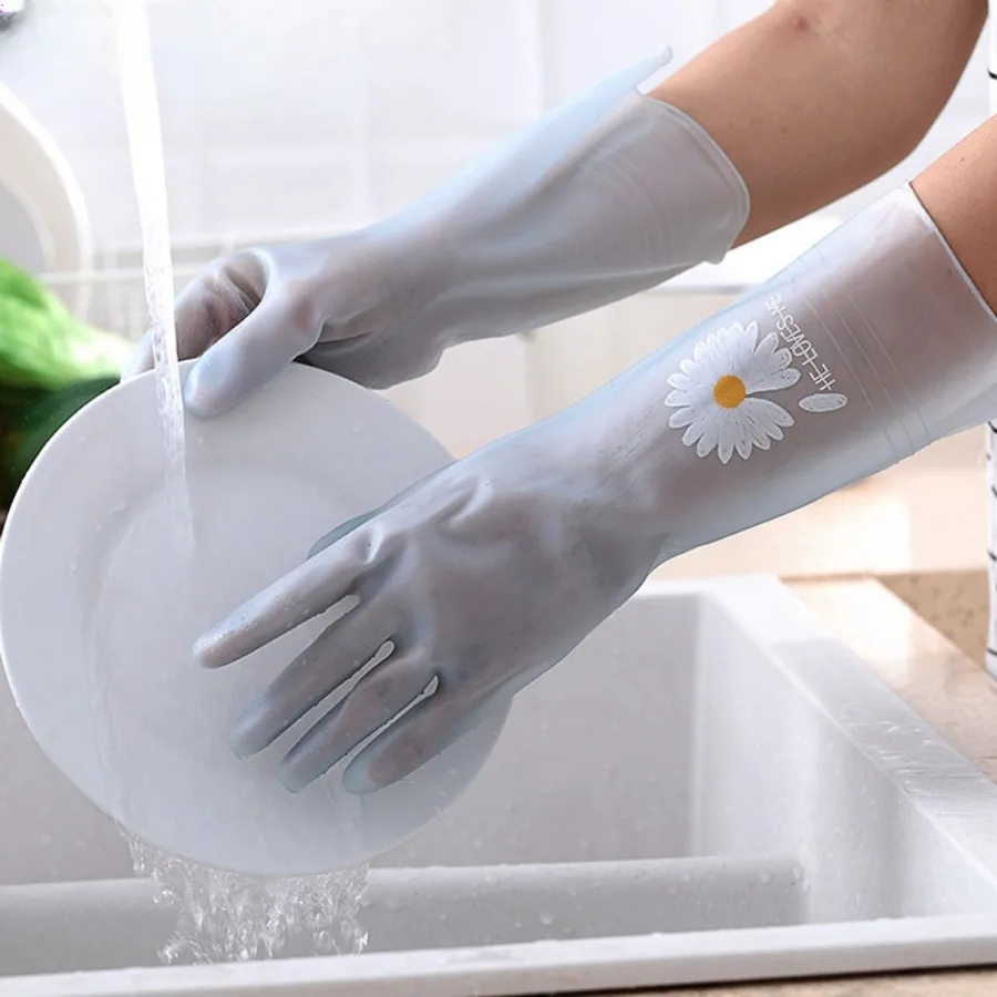 rubber gloves kitchen Rubber Latex Gloves dish washing gloves Work Safety Gloves Woman Waterproof Dishwashing cleaning gloves