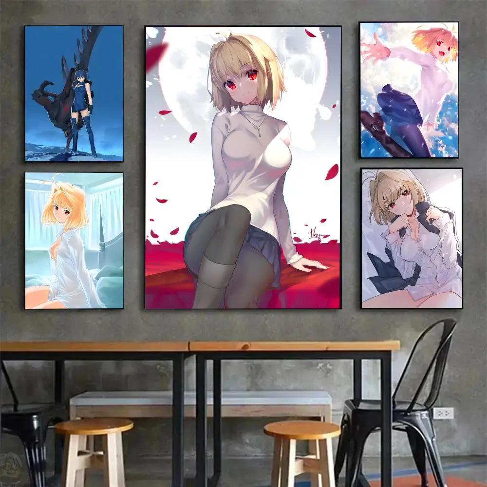 Visual Novel Fantasy T-Tsukihime Poster Painting Wall Art Mural for Living Room Home Decor and Gifts