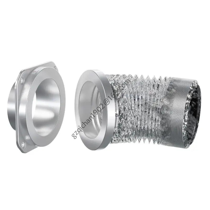 

X7AB 180 Degree Steel Dryer Vents Connector Quick Design Heat Resistant Adapters for Improved Ventilation