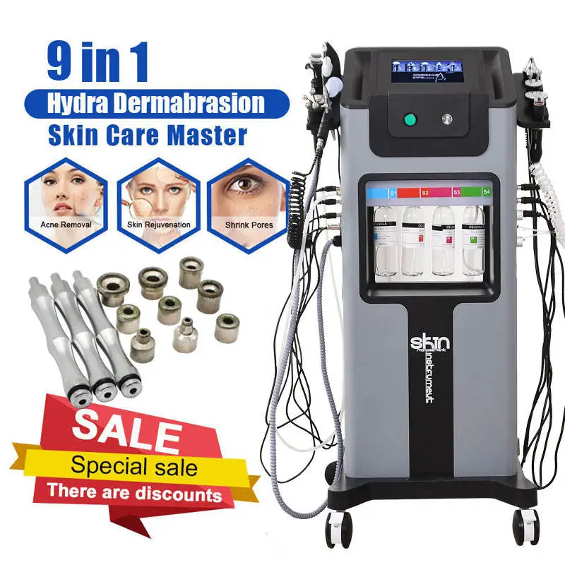 2024 14 in 1 Women Aesthetic Beauty Equipment Bubble Oxygenation Ultrasonic Scrubber Hydrodermabrasion Hydro Facial Machine