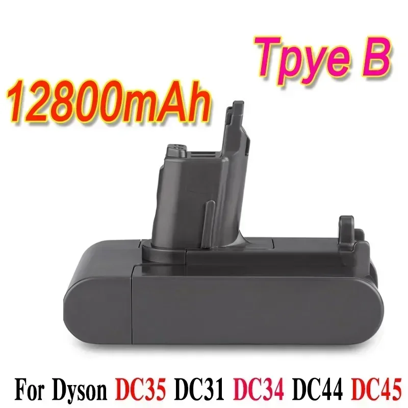 22.2V 12800mAh Li-ion Vacuum Battery Compatible with Dyson DC35 DC45 DC31 DC34 DC44 DC31 Animal DC35 Animal 917083-01 Type B