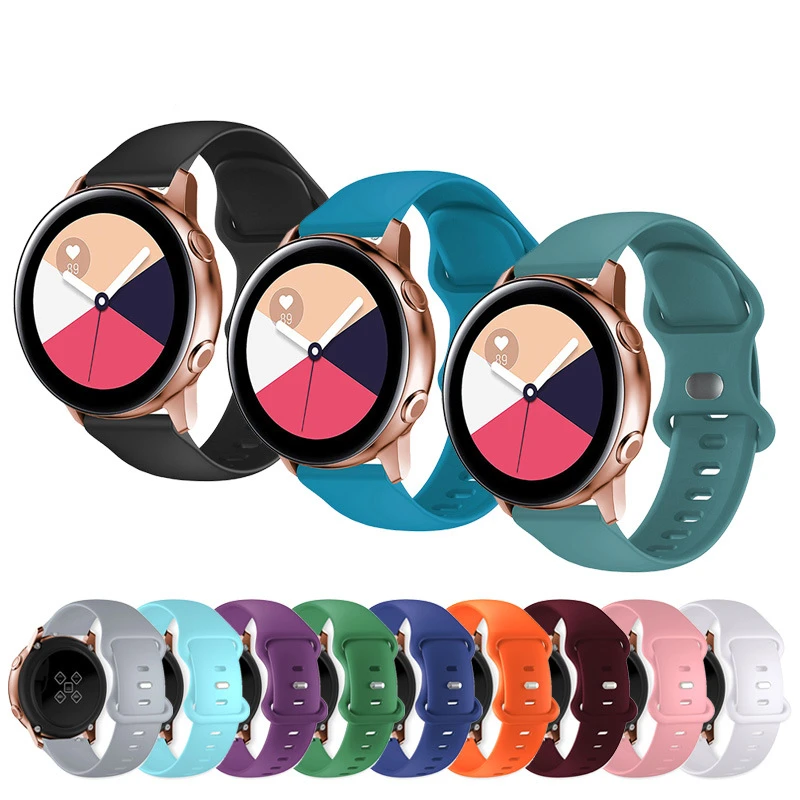 Huawei Watch用のソフトシリコンベルト,シルバーバックル付きのスマートウォッチストラップ,ラバーウォッチ用,22mm