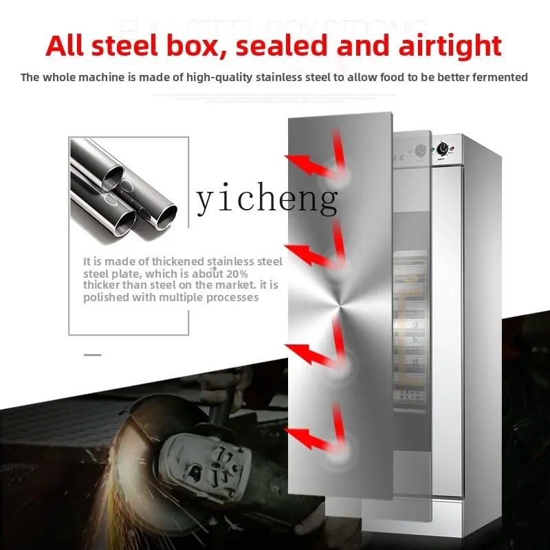صندوق تخمير TQH صندوق استيقاظ بالبخار تجاري مكون من 13 لوحة خبز على البخار خزانة تخمير الخبز غير القابل للصدأ #3