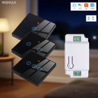 Tuya WiFi Customized 86-type smart switch, home smart wireless control panel alexa voice touch switch