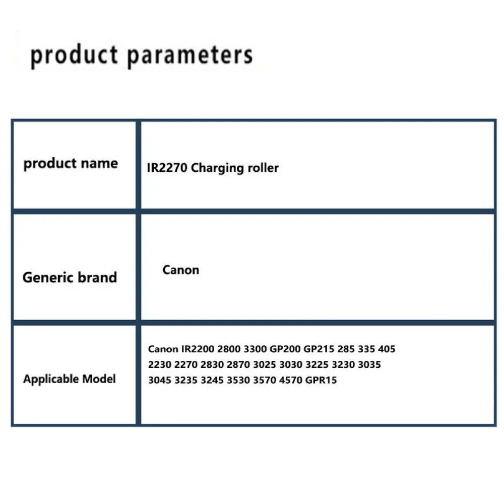 PCR Main Charge Roller for Canon 3045 3230 3235 3245 3530