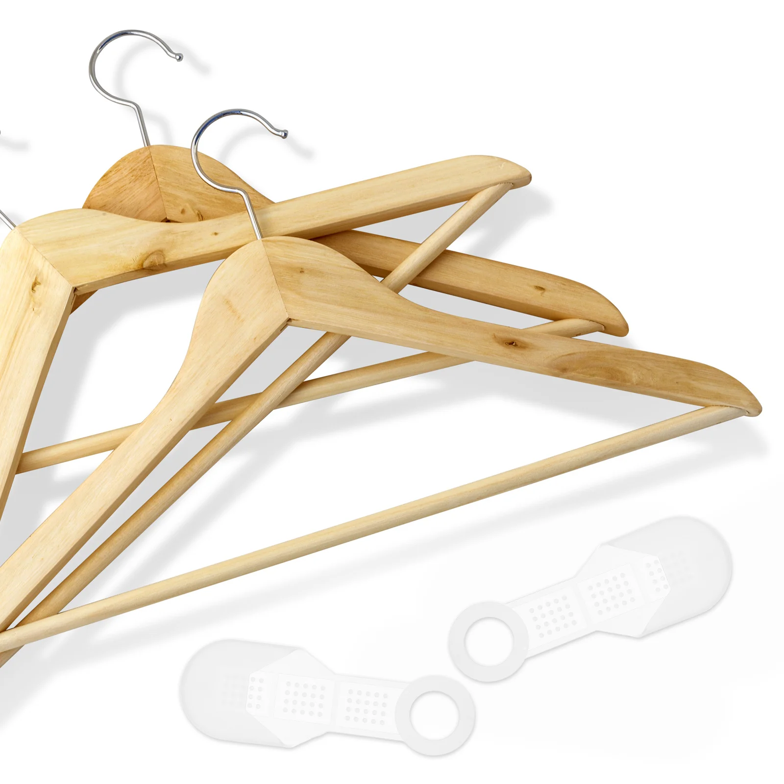 

10Pcs Clear Silicone Non-Slip Hanger Strips Anti-Skid Grip Clothes Store Accessories Non-Slip Hangers Grip Home Supplies